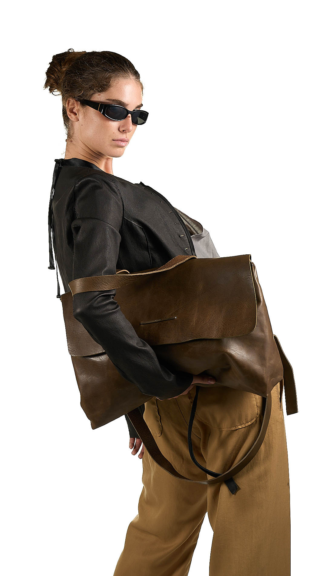 daniele basta leather and silver bags - WEARING